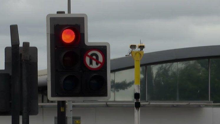 Red light cameras switched on at busy junction