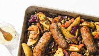 Roast Italian sausages over potatoes and peppers is flavorful and filling | Times News Online