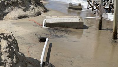 Rodanthe beach advisory issued over exposed wires, septic systems along eroded shoreline