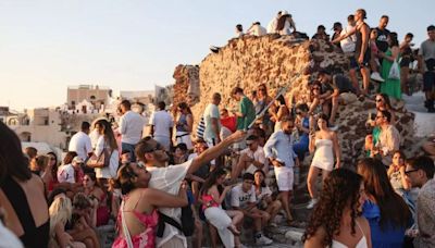 Brits on Greek island overrun by tourists vow never again amid ‘absolute chaos’