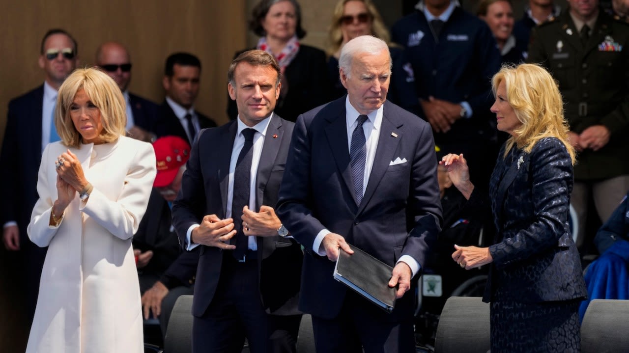 Watch: Biden addresses democracy and freedom at D-Day site