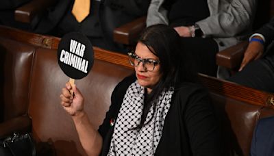 "War Criminal": Rep. Rashida Tlaib protests Netanyahu's visit to Congress