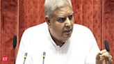 Opposition alleges Vice President partial to Treasury benches on Rule 267 - The Economic Times