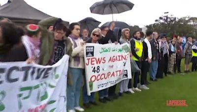 VIDEO Australia, proteste pro-Palestina e tensioni all'università di Sydney