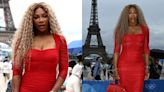 Serena Williams Goes Fiery-red in Body-con Dress With Sheer Details for 2024 Paris Olympics Opening Ceremony