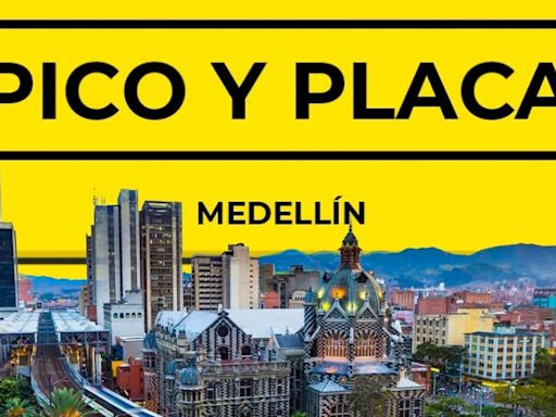 Medellín: Pico y Placa para este miércoles 1 de mayo