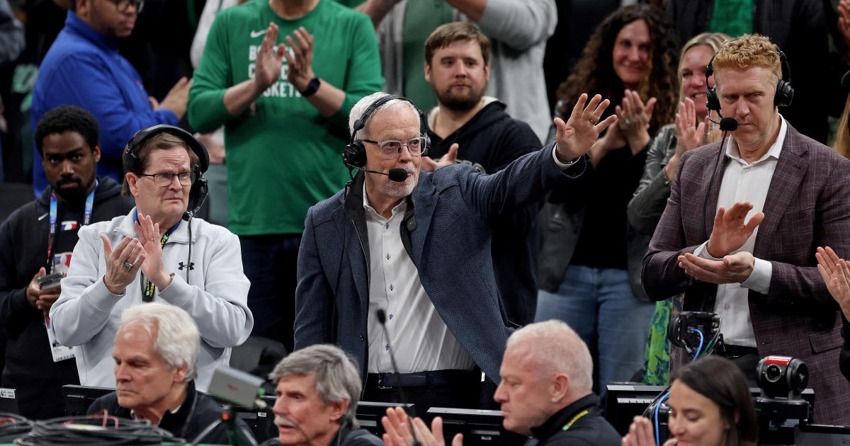 Mike Gorman ends his final Boston Celtics broadcast with an emotional farewell