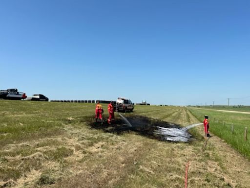 Beyond Local: Cigarette believed cause of Highway 2 fire north of Calgary