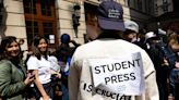 Student journalists praised for coverage on campus protests over war in Gaza