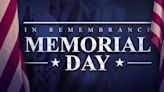 Memorial Day events scheduled around the area