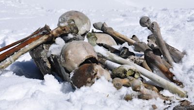 Terrifying ‘Lake of Bones’ filled with 800 skeletons in mountain still a mystery