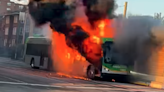 Driver and 3 passengers on board as city bus becomes inferno, Indiana officials say
