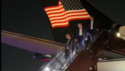 La llegada de Donald Trump a New Jersey tras el ataque armado en Pensilvania