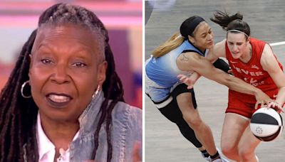 'The View's Whoopi Goldberg defends roughness in basketball after Caitlin Clark gets shoulder-checked: "Get over yourselves, they're athletes"