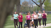 Group of moms with special needs children running in Denver Colfax Marathon Relay