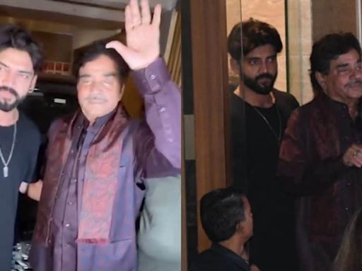 Shatrughan Sinha Hugs Sonakshi Sinha's Husband-to-be Zaheer Iqbal, SHUTS DOWN Rift Rumours | Watch - News18