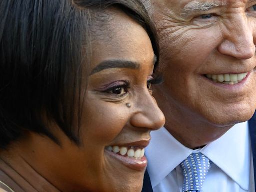 Tiffany Haddish Bumped Foreheads With Joe Biden And Caught His Smell