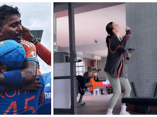 Natasa Stankovic shares cryptic dance video after Hardik Pandya broke down following India’s win at T20 World Cup 2024 finals - See post | - Times of India