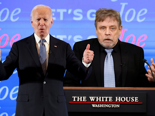 Mark Hamill goes viral as he steps in to defend Biden with "off night" post