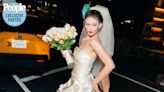 Get an Inside Look at Larsen Thompson's Halloween Transformation into Bride Carrie Bradshaw (Exclusive)