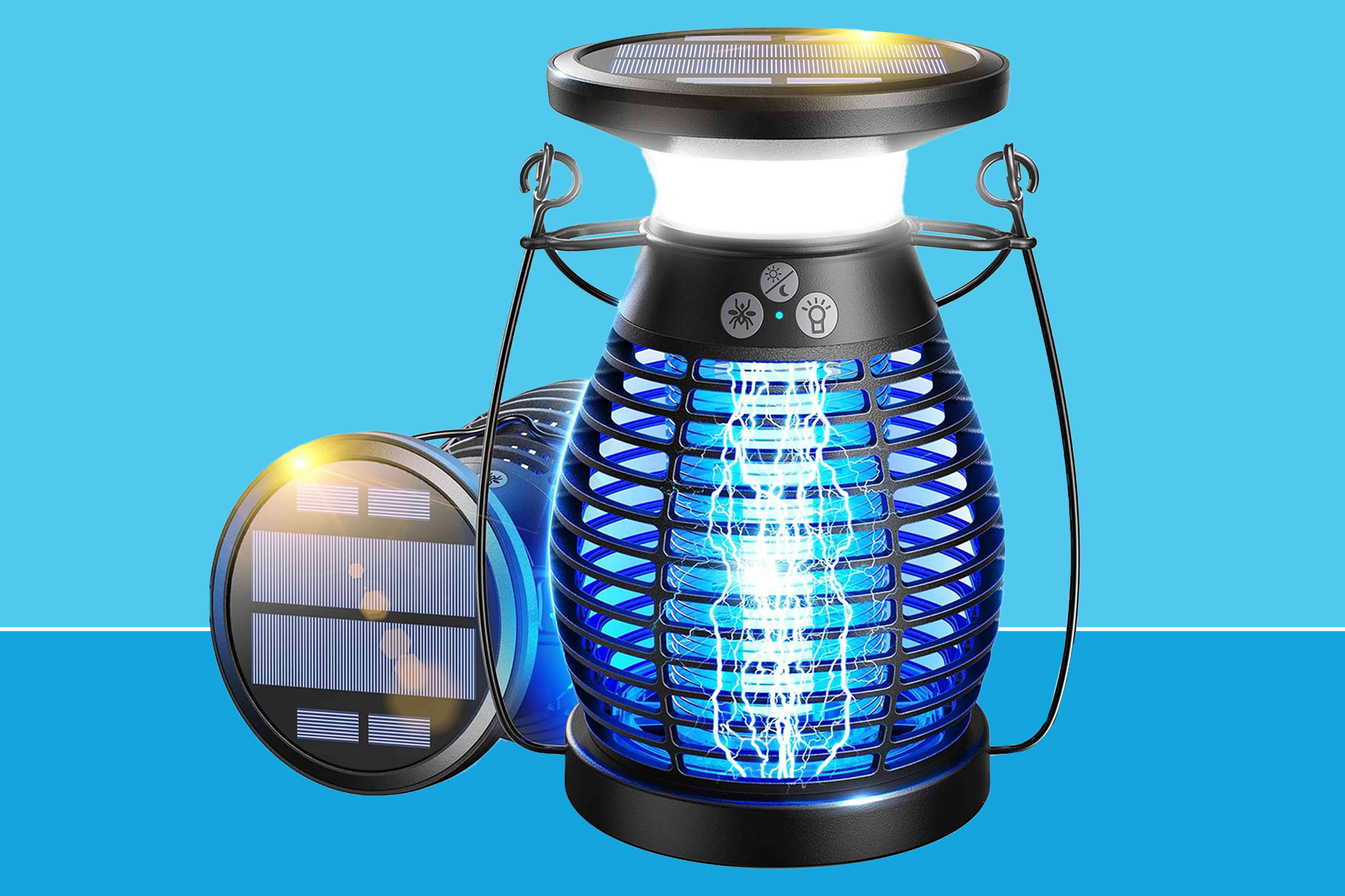 Only Prime Members Can Score This Solar Bug Zapper That Instantly Traps Pests for 54% Off Today