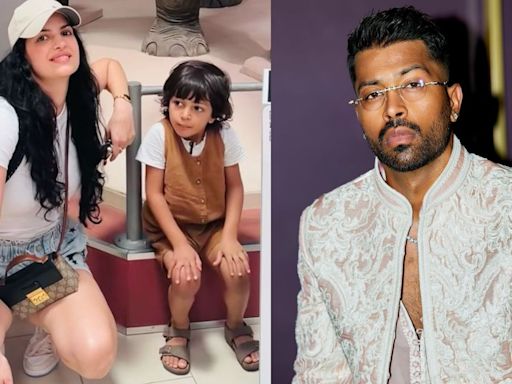 Hardik Pandya reacts on Natasa Stankovic’s photos with son Agastya after divorce announcement. See here