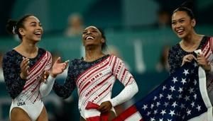 Gymnastics great Biles leads USA to Olympic women’s team gold | FOX 28 Spokane