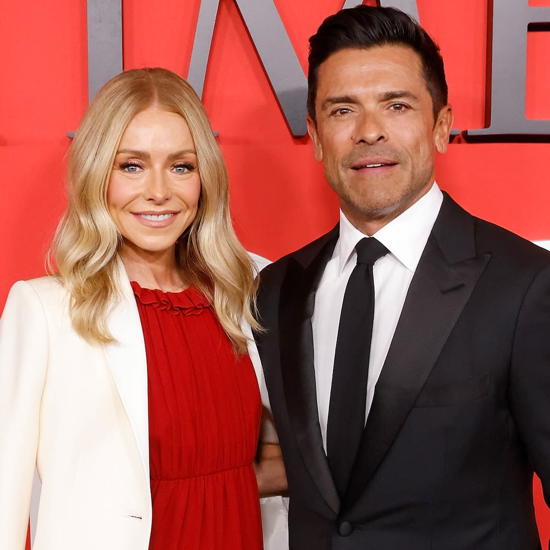 Kelly Ripa Gives Mark Consuelos' Dramatic Hair Transformation a Handsy Seal of Approval - E! Online
