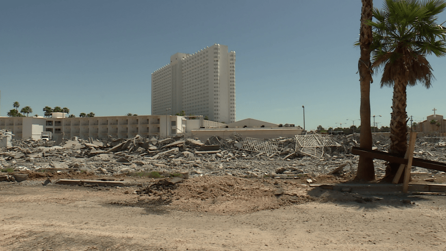 Tropicana Las Vegas begins deconstruction, asbestos remains on the inside