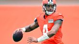 Browns QB Watson only talks football after NFL suspension