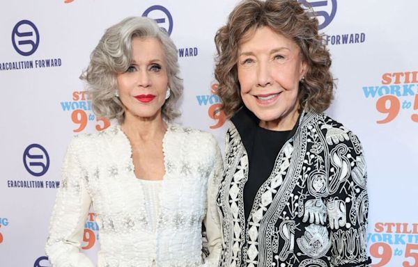 Jane Fonda ageing backwards as she leads Women's Equality event with famous pal