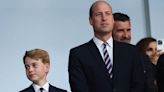 William and George cheer England at Euros final