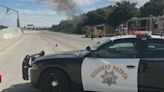 Garbage truck fire on 680 near Monument Boulevard