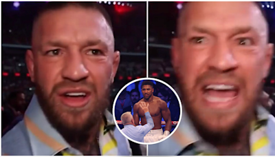 Conor McGregor's aggressive response to being asked if there's a way back for Anthony Joshua