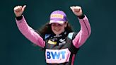 F1 Academy star, 21, makes history as first woman ever to win British F4 race