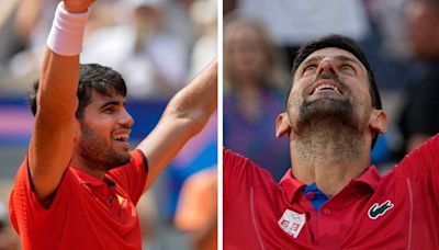 Djokovic se enfrenta a Alcaraz por la medalla de oro olímpica del tenis: Récord de enfrentamientos directos y probabilidades