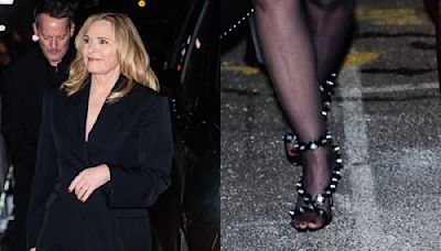 Kim Cattrall Gets Studded in Alexander Wang Heels at the Brand’s Fashion Show