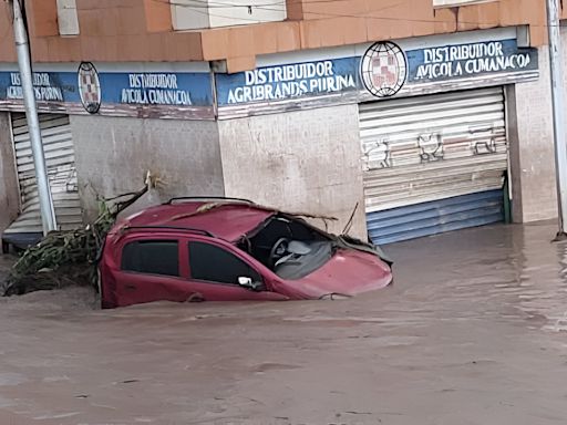 Desbordado río en Cumanacoa por coletazo de Beryl