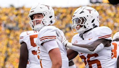 Glen Powell's hyped Texas football message after Michigan beatdown