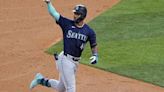 Julio Rodriguez hits first homer, Mariners move into first with win over Rangers