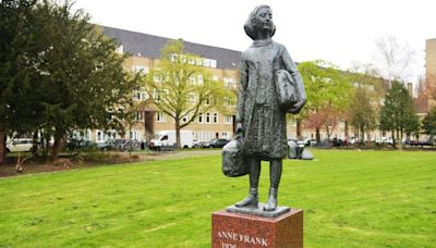 Anne Frank monument defaced with ‘Gaza’ graffiti in Amsterdam | CNN