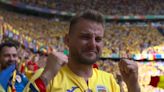 Moment Romania fan breaks down in floods of tears live on TV at Euro 2024