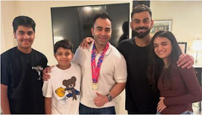 Anushka Sharma is all heart as Virat Kohli reunites with his family after returning to India with T20 trophy. See pics