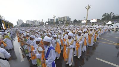 Thousands gather in Ethiopia's capital to celebrate a religious festival. Many are thinking of peace