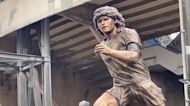 Naples unveils Maradona anniversary statue
