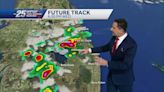 Late-day strong storms