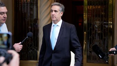 As House Speaker sits in court with Trump, hush money witness Cohen faces bruising cross-examination