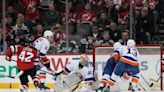 Lazar scores winner with 23 seconds left as the Devils rally past the Islanders 5-4