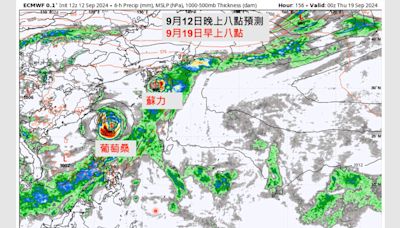 颱風接力生成中！葡萄桑、蘇力最快週末形成 影響台灣時間曝