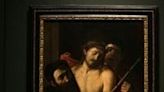 'Ecce Homo' by Italian master Caravaggio is a dark and atmospheric canvas depicting a bloodied Jesus in a crown of thorns just before his crucifixion